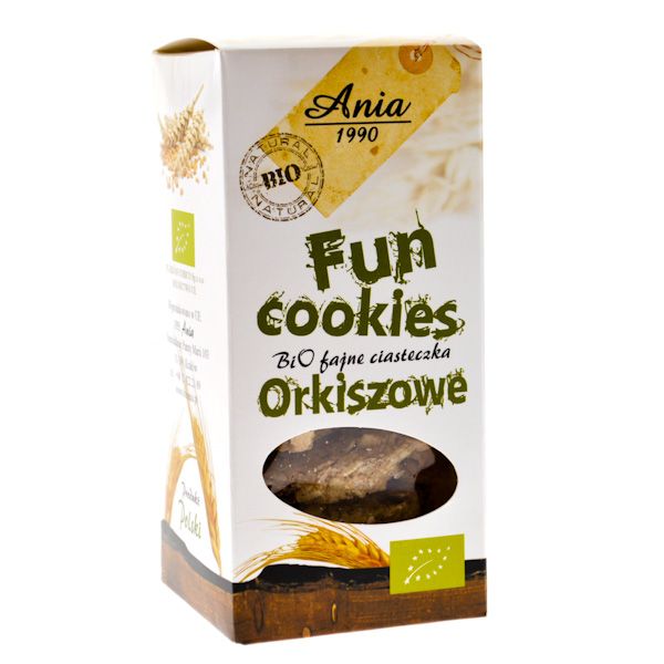 Bio fajne ciasteczka Fun cookies orkiszowe